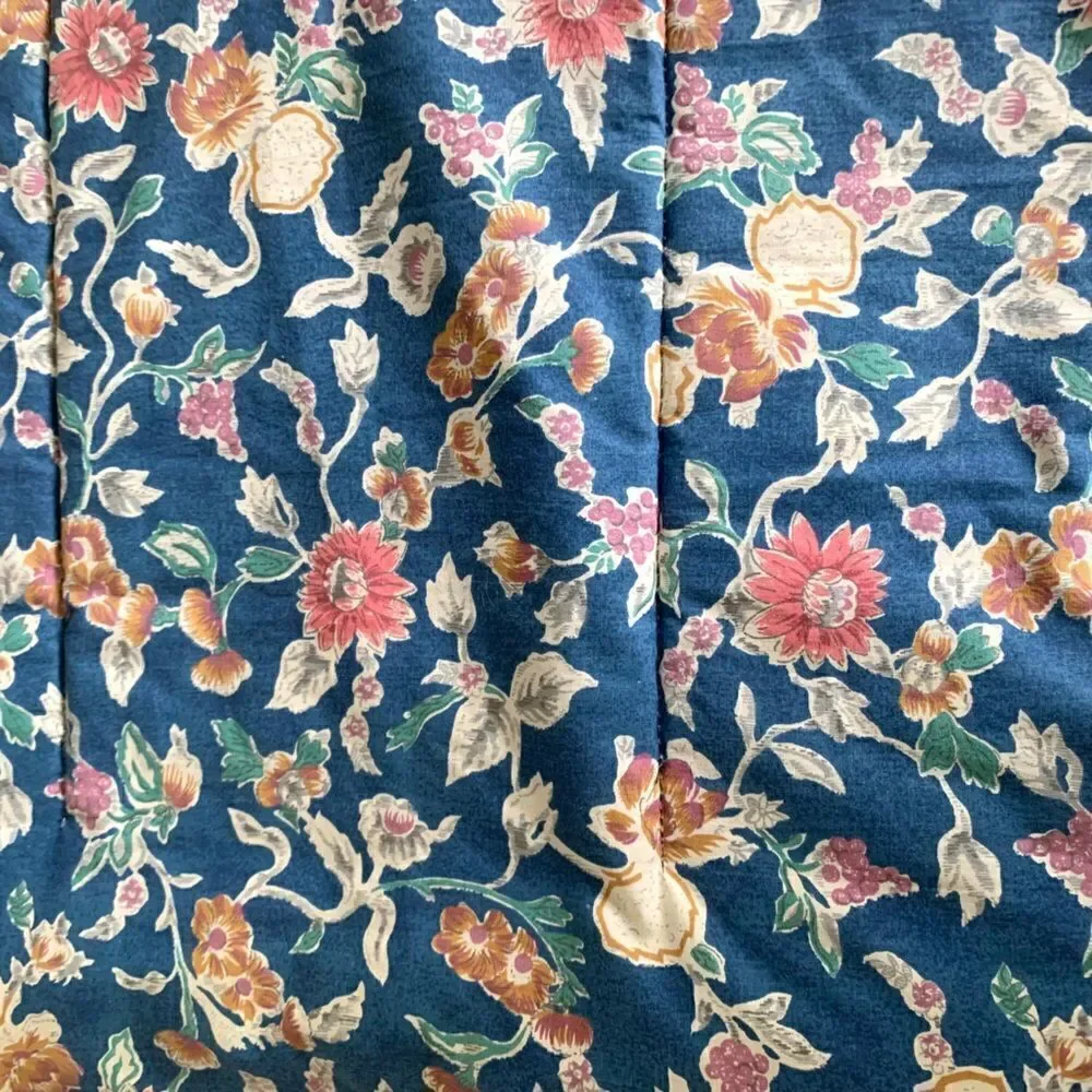 Vintage Ralph Lauren Jardin Blue Queen Comforter